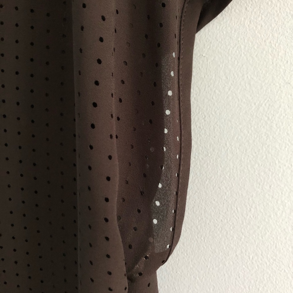 Banana Republic Black Mesh Top